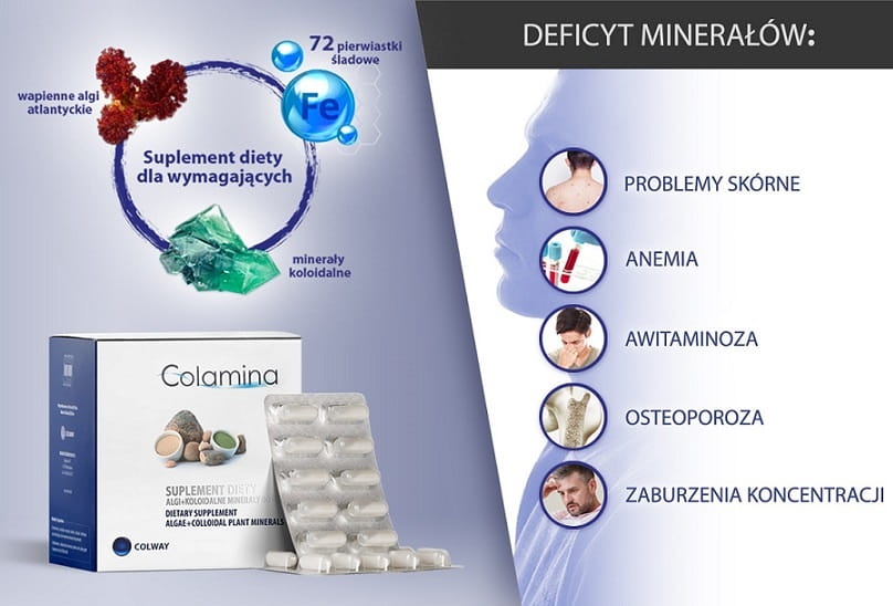 colamina na deficyt minerałow